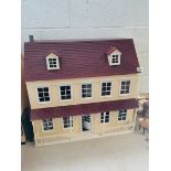 Large Red Dolls House with Varander