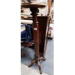 Tall wooden plant stand