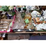 5 x boxes misc items incl records, cutlery, vases,