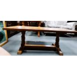 Mouseman coffee table - 44cm x 122cm. good conditi
