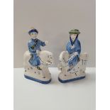 x2 Rye pottery figures