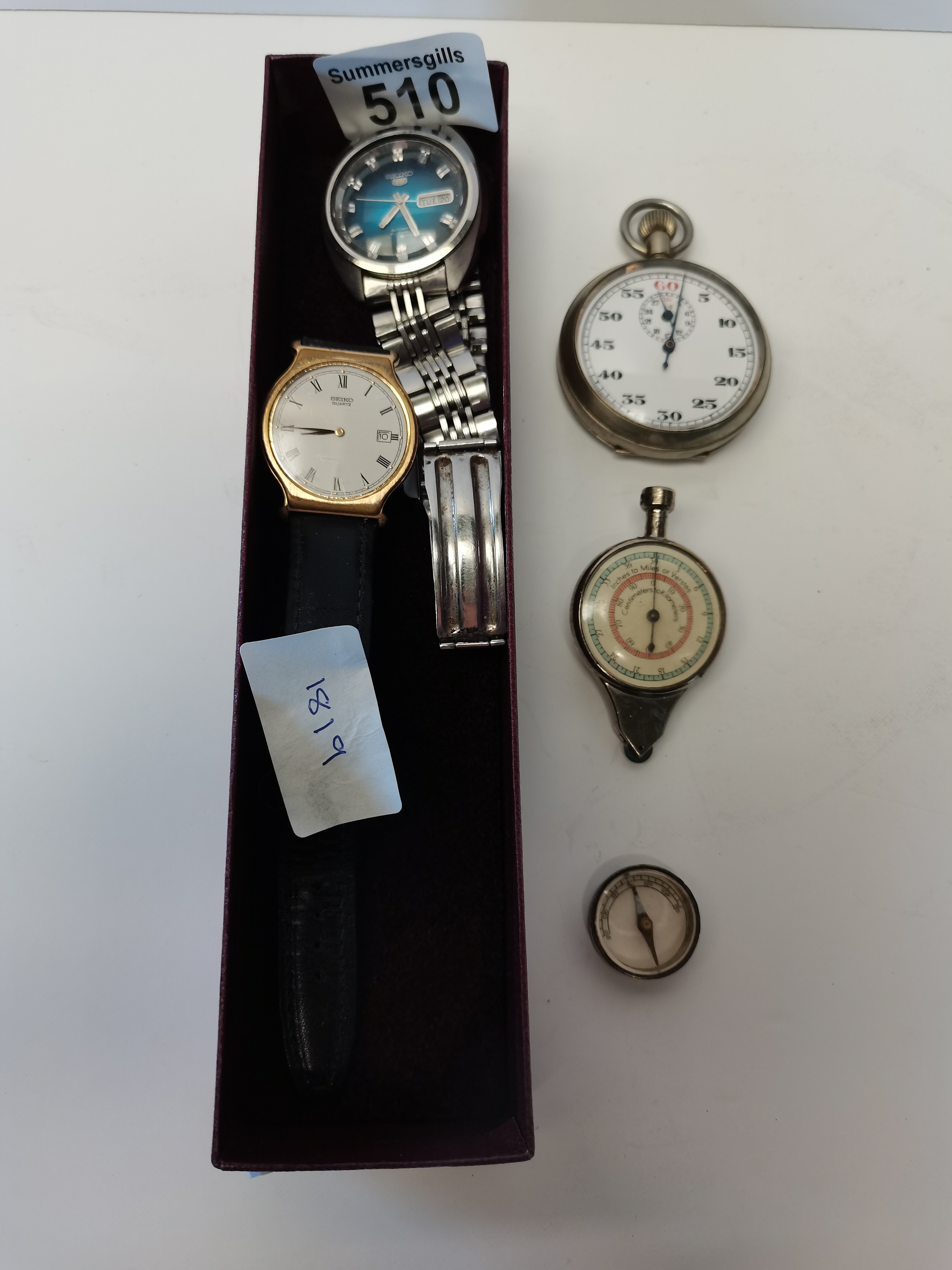 Vintage Seiko wrist watch , etc