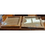 Pair of Oakleaf Yorkshire Oak picture frames 45cm x 38cm excellent condition