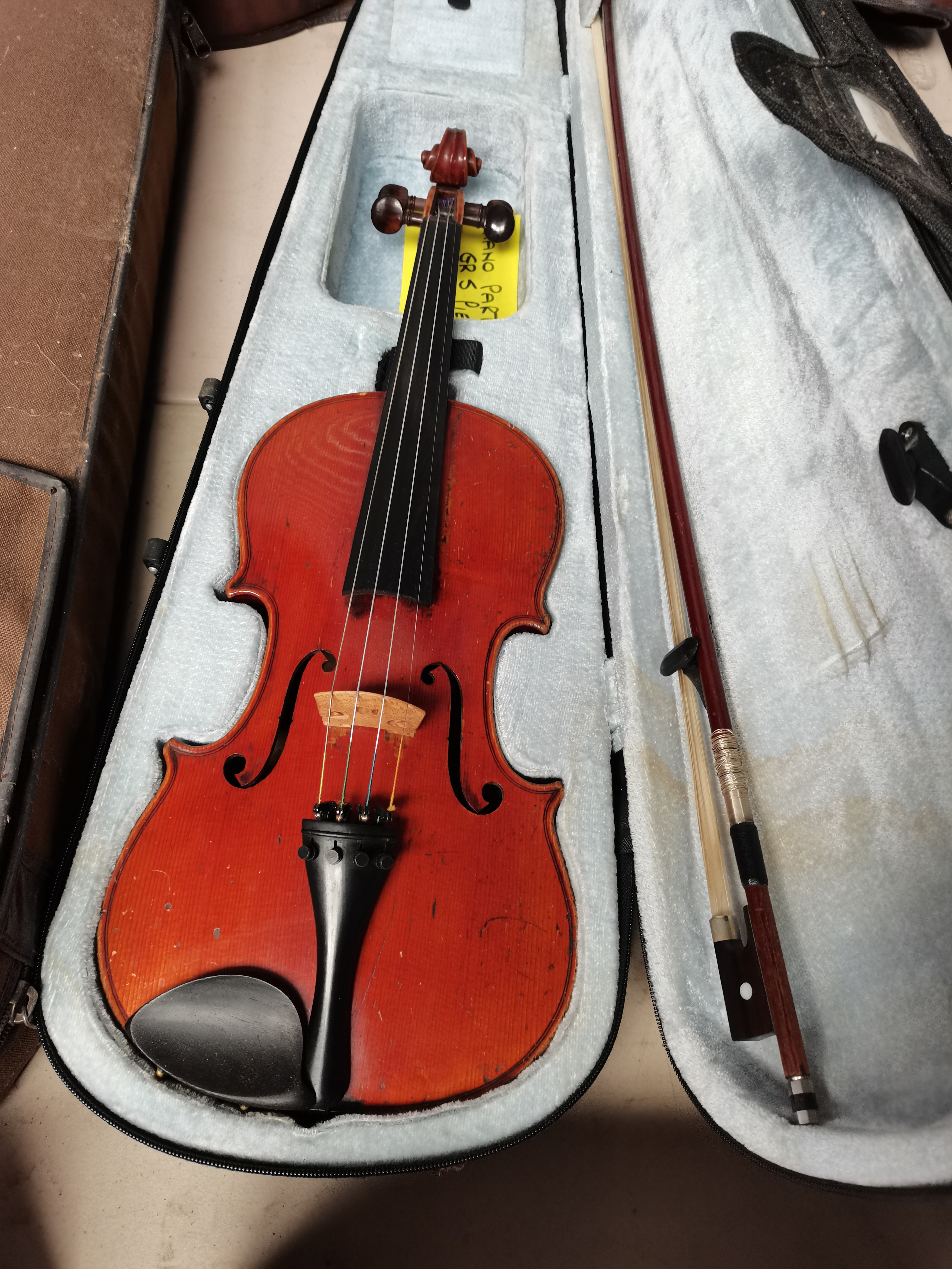 Violin and Bow In Case - Image 2 of 10