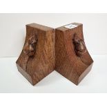 Mouseman Bookends