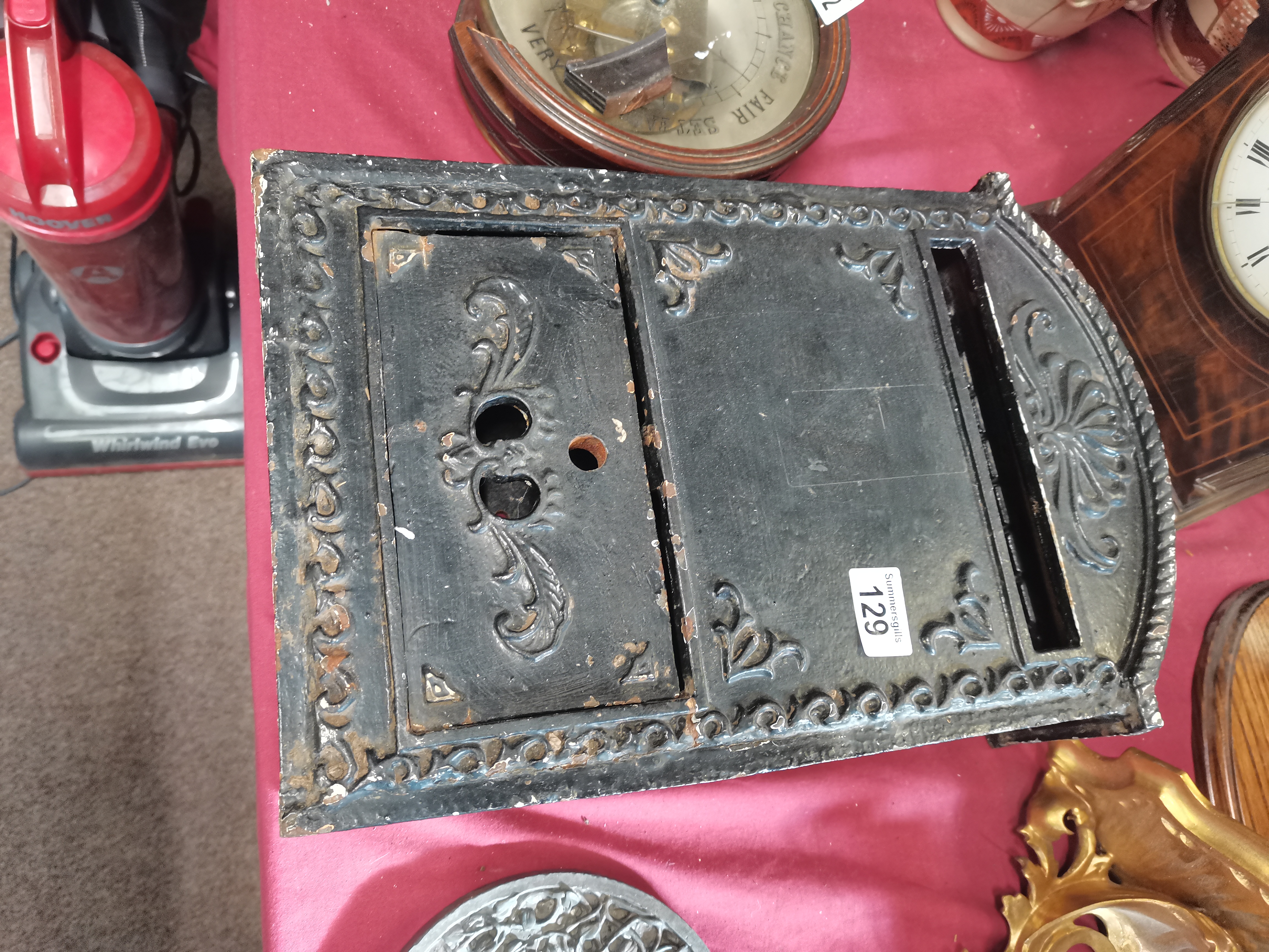 Antique cast iron letterbox