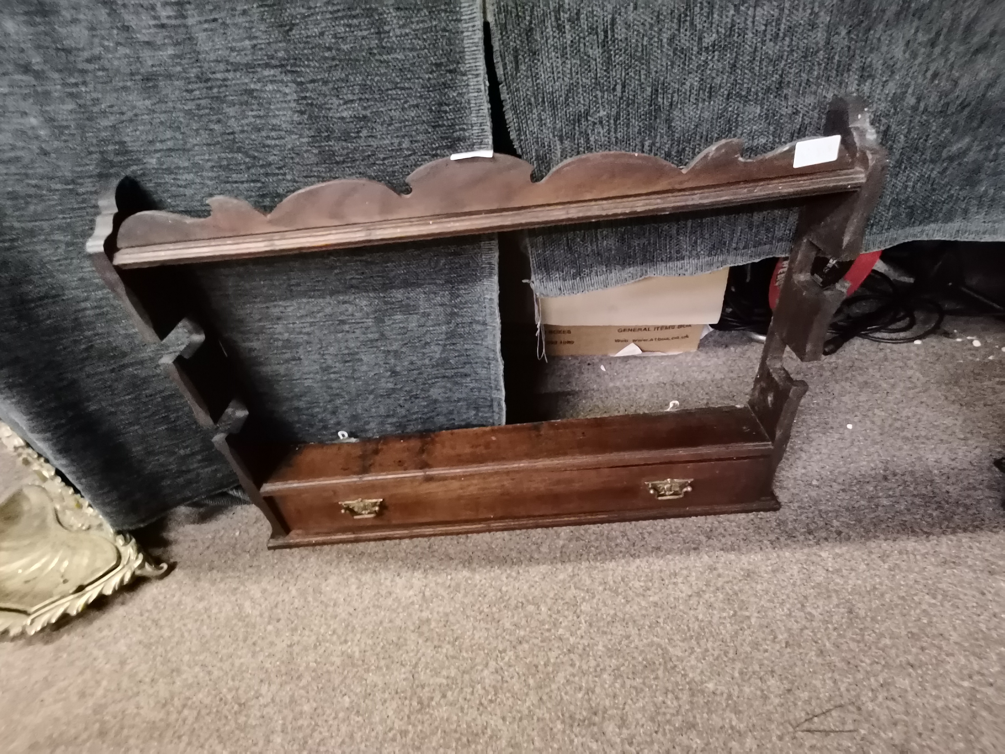 Antique wooden gun rack