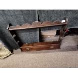 Antique wooden gun rack