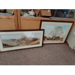 Framed Country scenes by Alan Ingham