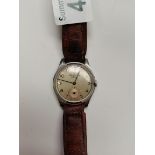 J W Benson gents wrist watch. Working