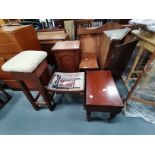 Misc. furniture Inc., bar stool, piano stool, oak