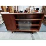 teak retro display cabinet