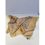 Rare Vintage Pure silk Burberry scarf - 73cm x 73cm very good condition