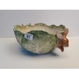 Fitz and Floyd cabbage leaf bowl