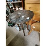 Antique carved occasional table