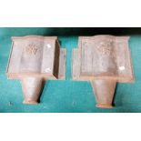 X2 cast iron antique gutter hoppers with Yorkshire