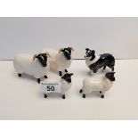 X4 Beswick Sheep plus Beswick Sheep Dog