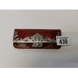 Silver and crocodiler wallet highly decorated Birm