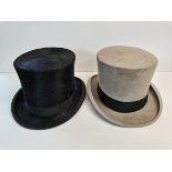 Black top hat - by Lincoln Bennett & co and Grey