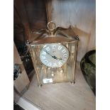 Large brass carriage clock