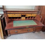 Antique mahogany secretaire chest