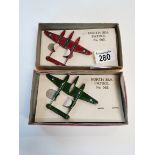Vintage toy planes in original box
