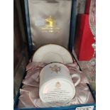 Royal Worcester cup and saucer in box