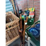 6 x staffs/walking sticks with decorative heads i