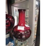 Royal Doulton Flambe vase ( chip on rim )