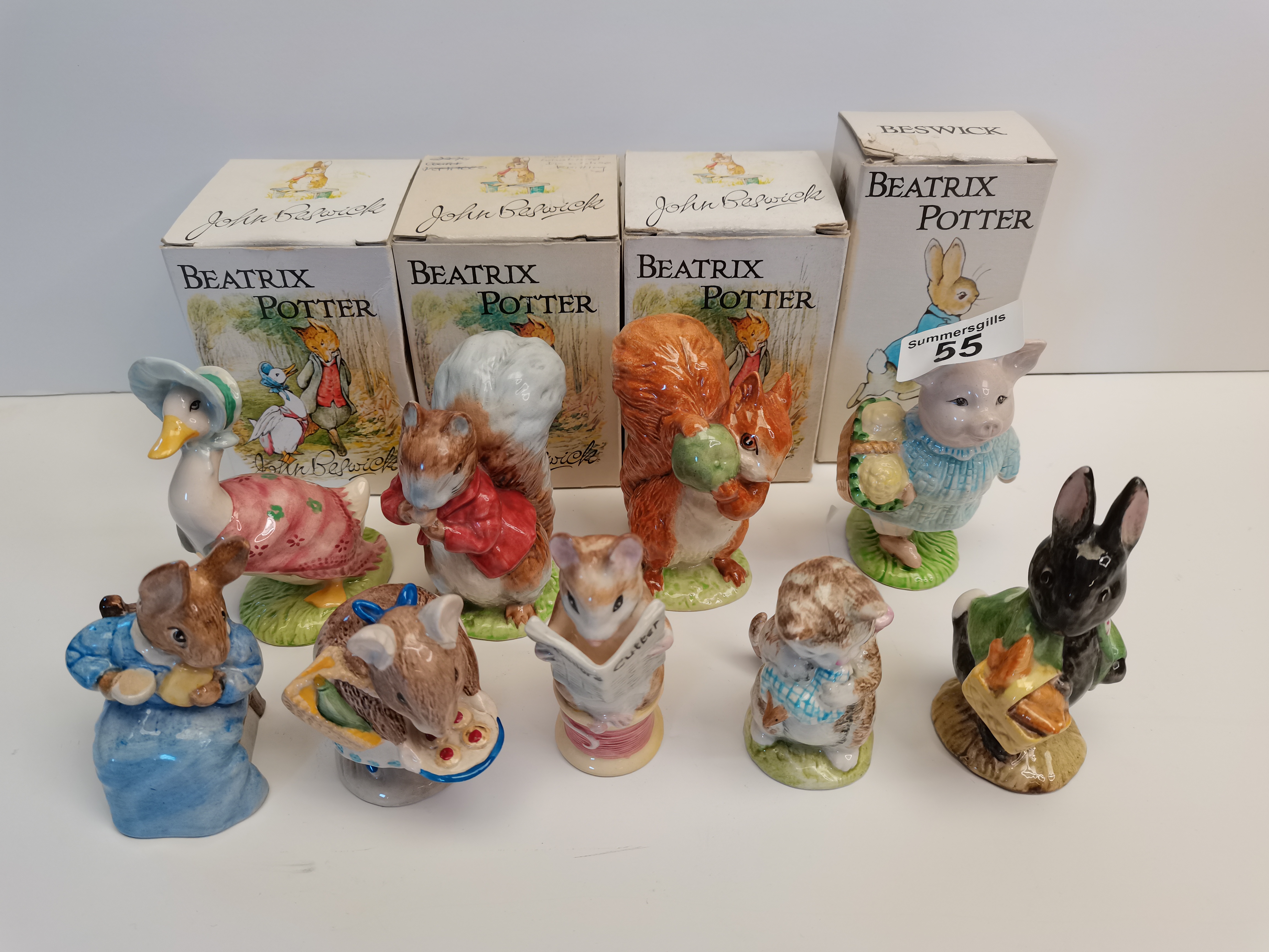 x9 Beswick Beatrix Potter Figures