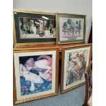 Large picture in gilt frames