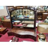 Antique dressing table mirror with drawers