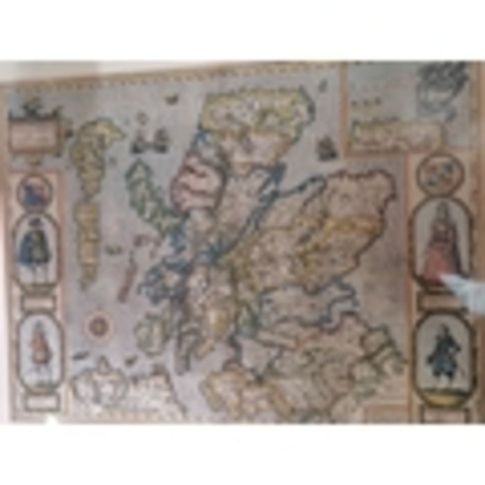 Framed Antique map of Scotland - Image 4 of 4