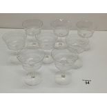 x8 Edwardian Champagne glasses