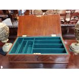 Antique mahogany cutlery box