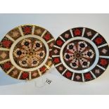 x2 Royal Crown Derby Plates - D22cm