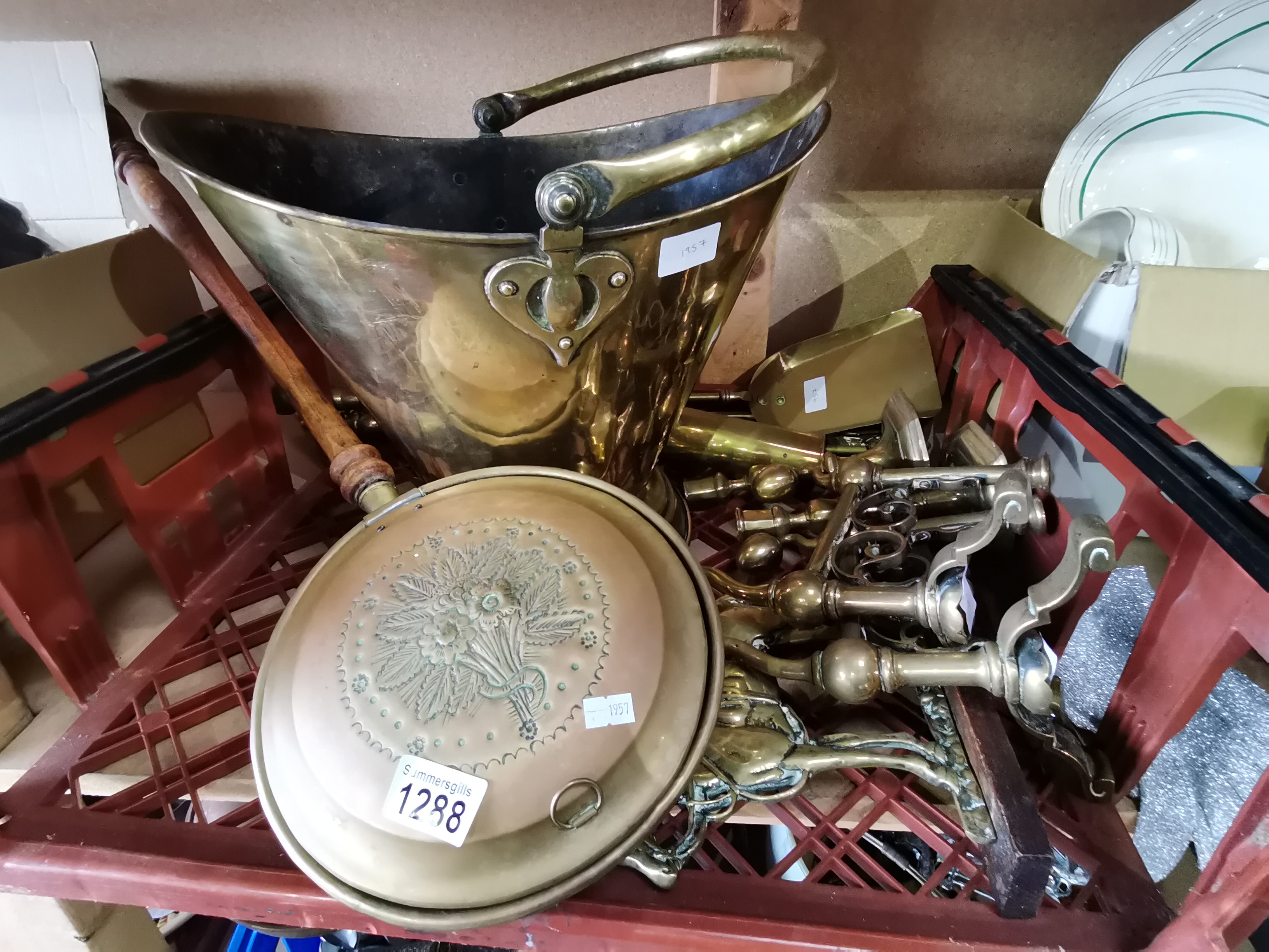 1 Box Of Brassware