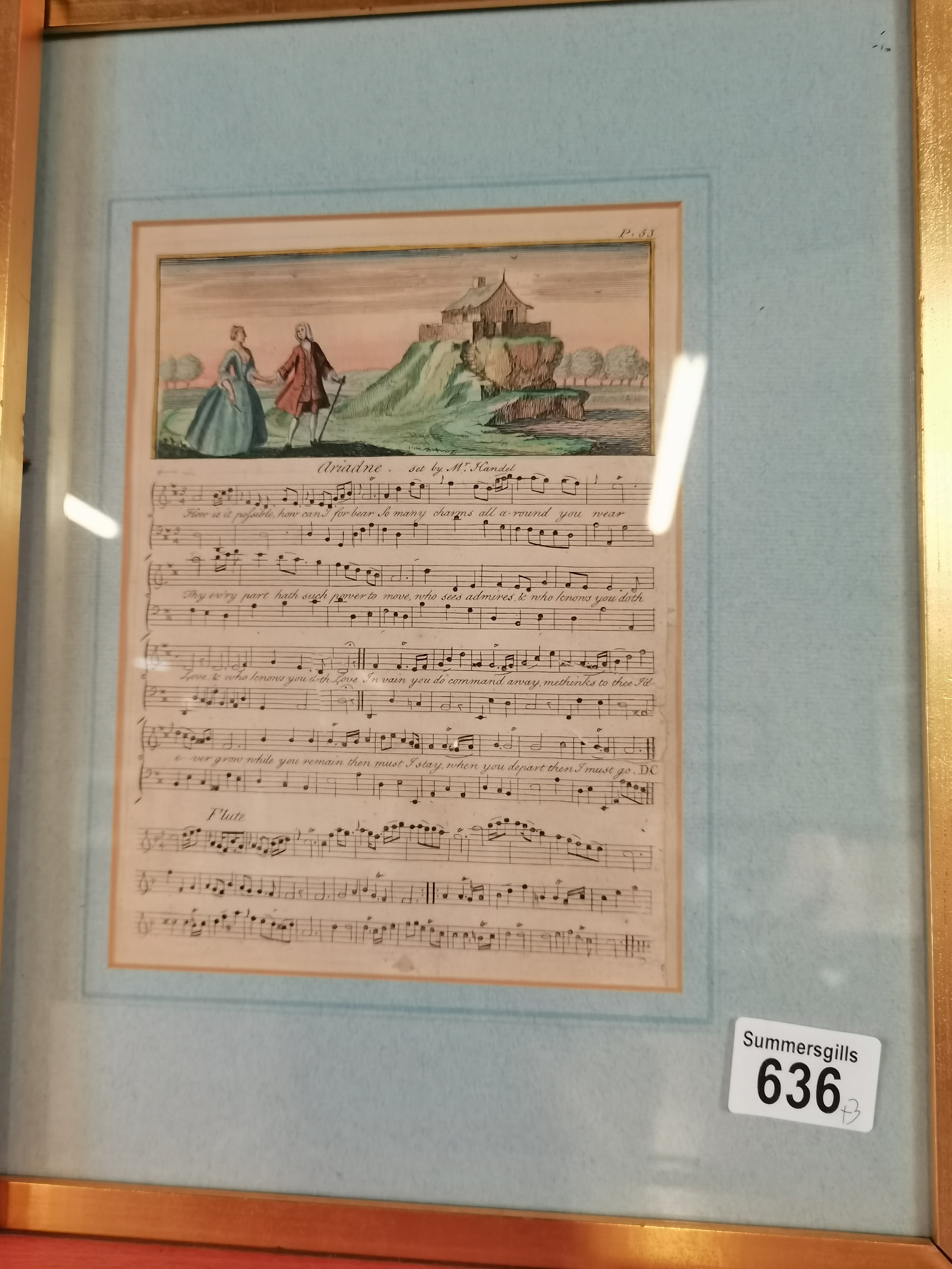 x4 framed musical scores - Image 2 of 3