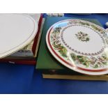 Boxed plates incl 3 x ltd edition Spode St Ledger plates, Royal Worcester and Wedgwood