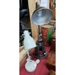 Ben Axle Lamp plus green retro office lamp