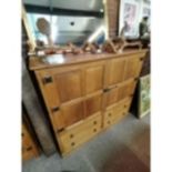 Large Yorkshire Oak Acronman Cabinet (mouseman interest)