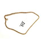 Goldplated chain 22grams 52cm
