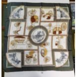 Genuine Hermes 100% silk scarf. Classic early Hermes vintage silk scarf in very good condition.