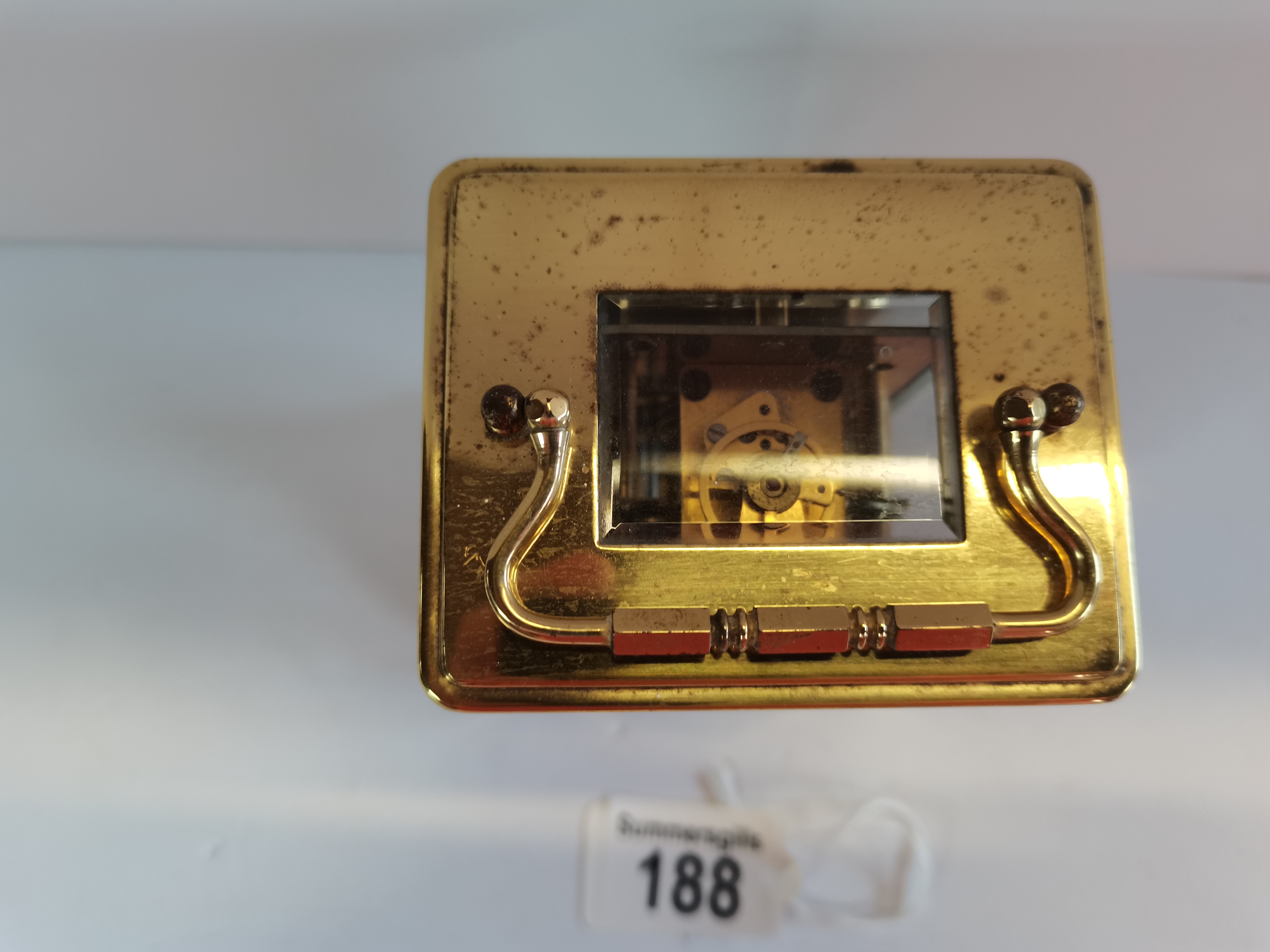 Bayard 8 Day brass carriage clock H11.5cm - Image 2 of 2