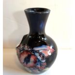 Moorcroft floral bud Vase H9cm