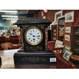 Slate and Marble mantle clock with key