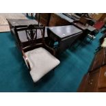 Drop leaf table and hall chair