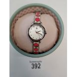 Radley ladies watch with stainless steel and inlaid strap. As new inn case and box