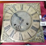 Brass clock face