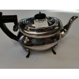 Birmingham silver tea pot 400g marked 'm' maker WHH William Hair Haseler;